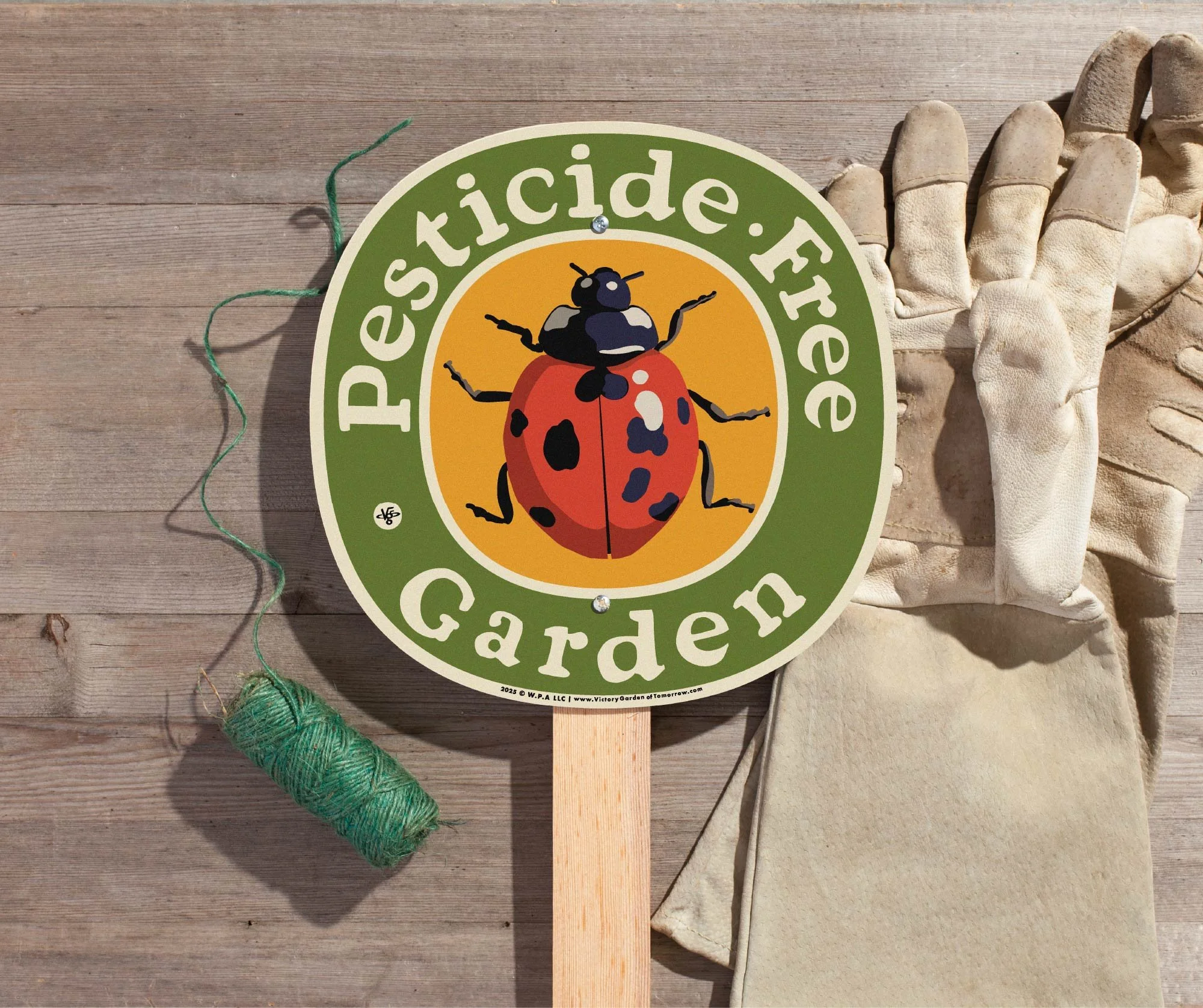 Pesticide Free Ladybug - Yard & Garden Sign — Victory Garden of
